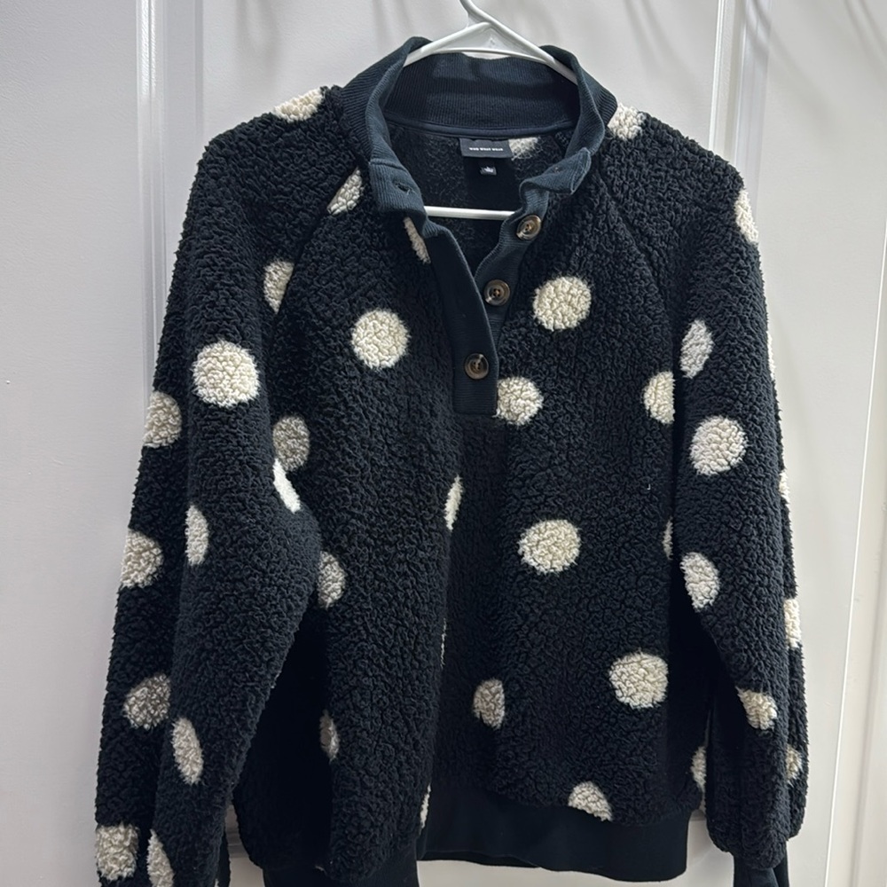 Who What Wear polka dotted sweater